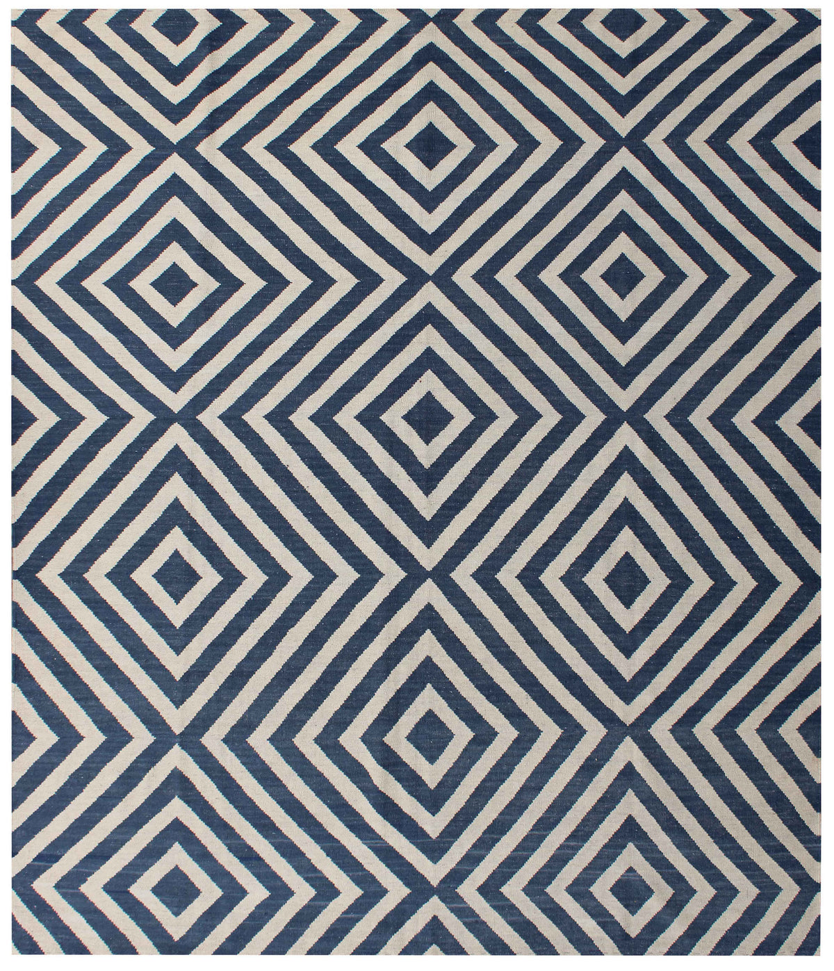 Rasha Contemporary Beige/Black Kilim
