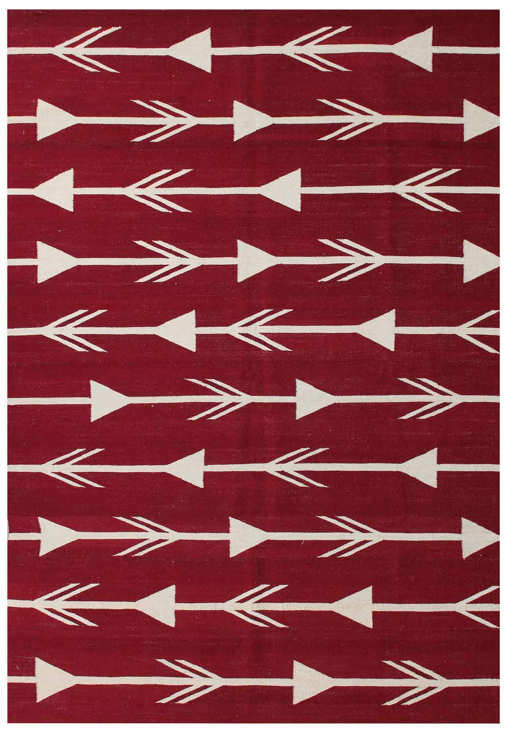 Zeina Contemporary Red/Beige Kilim