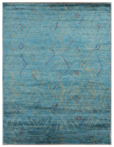 Modern-berber-styled-blue-rug-237cmx174cm