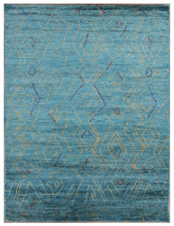 Modern-berber-styled-blue-rug-237cmx174cm
