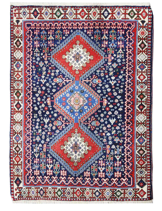 tribal-blue-red-rug-141cmx100cm