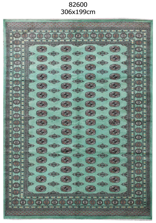 tribal-green-coloured-rug-306x199cm